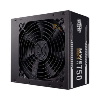 Fonte Cooler Master MWE Bronze V2 Full Range, 750W, 80 Plus Bronze, Não Modular, PFC Ativo, Bivolt, Preto - MPE-7501-ACAAW-BBR