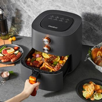 Gaabor Fritadeira Elétrica Air Fryer 6l 1400w Jumbo Tamanho Família 127v