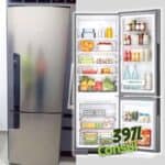 Geladeira Consul Frost Free Duplex 397 litros Evox com freezer embaixo - CRE44BK