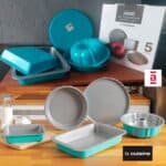 Jogo de Assadeira Happy Day 5 Peças Azul – La Cuisine