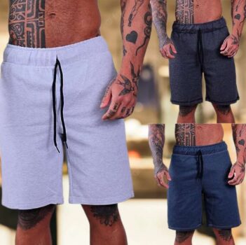 Kit 3 Bermudas Moletom Masculinas MXD Conceito Cores Básicas Casuais Treinos Musculação Academia