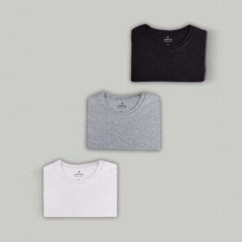 Kit Com 3 Camisetas Femininas Básicas
