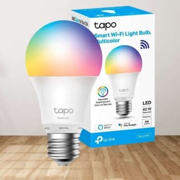 Lâmpada Wi-Fi Inteligente TP-Link Tapo L530E, com 16 milhões de cores, compatível com Alexa, compatível com Google, RGB