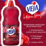 Limpador Perfumado Veja Aroma Sense Romance 2L com óleos essenciais