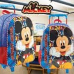 Mala Escolar com Rodinhas 14, Mickey, 8951, Azul