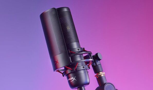 Microfone Condensador HyperX ProCast, Cardioide, Antivibração, Antichoque, XLR Profissional, Preto - 699Z0AA