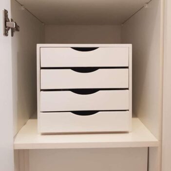 Módulo Easy Box 4 Gavetas, Mdf Branco - Souza & Cia (Ref: 3336)