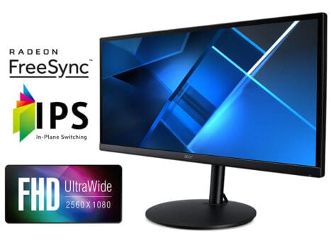 Monitor Acer CB2 Series 29 Full HD, 75Hz, 1ms, IPS, HDMI e DisplayPort, 99% sRGB, FreeSync, VESA, Ajuste de Altura - CB292CU