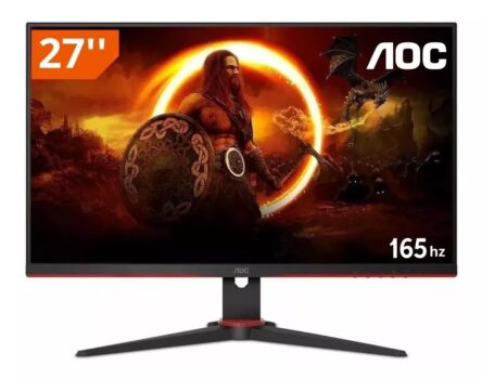 Monitor gamer AOC G2 27G2SE 27" preto e vermelho 100V/240V