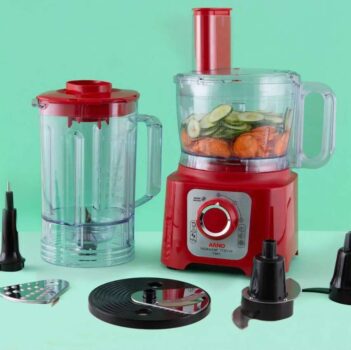 Processador de Alimentos Multichef 7 em 1, Arno, Vermelho, 220V