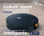 Robô Aspirador de Pó KaBuM! Smart 500, Recarregamento Automático, Filtro HEPA, Controle via Aplicativo, Preto - KBSF000