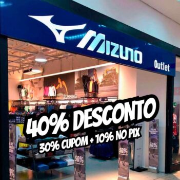 Seleção de produtos Mizuno com 30% no Cupom + 10% No Pix