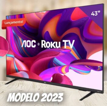 Smart Tv 43'' Full Hd Com Roku Tv 43s5135/78g Aoc Bivolt