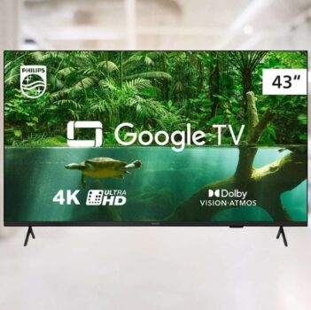 Smart TV Philips 43" LED 4K UHD Google TV 43PUG7408/78