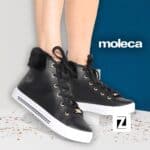 Tênis Moleca C/ Pelo Cano Médio Feminino