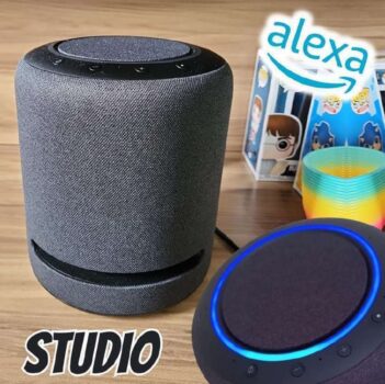 Amazon Echo Studio com assistente virtual Alexa - charcoal 110V/240V