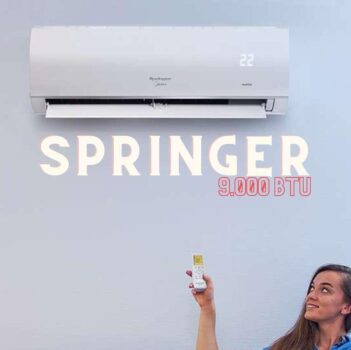 Ar Condicionado Split Hi Wall Inverter Springer Midea AirVolution Connect 9000 BTU/h Frio 42AFVCI09S5 - 220 Volts