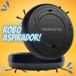 Aspirador de Pó Robo Agratto Praticci 3 em 1 Bivolt Com Carregador USB