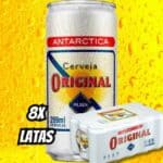 Cerveja Original Antarctica Pack 8 Latas De 269ml