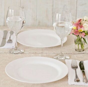 Conjunto de Pratos Rasos Duralex Opaline – 6 Peças