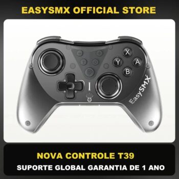 Controle Sem Fio EasySMX T39, Analógicos Hall Effect
