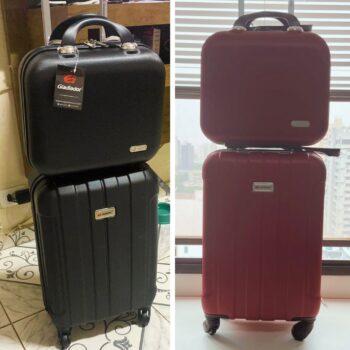 Kit Mala de Bordo mais Frasqueira Rígida ABS - Gladiador A1