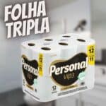 Personal Papel Higiênico Vip Folha Tripla Com 12 Rolos De 20M