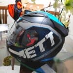 Pro Tork Jett Evo Line Capacete para Motociclismo, Azul (Fosco), 60