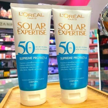 Protetor Solar Corporal L'Oréal Paris Solar Expertise FPS 50 200ml - Previne o Envelhecimento Solar, Textura Ultra-leve, Hidrata e Protege a pele