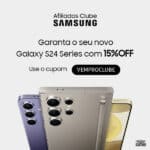 Samsung Galaxy S24 com cupom de 15% OFF no Clube Samsung