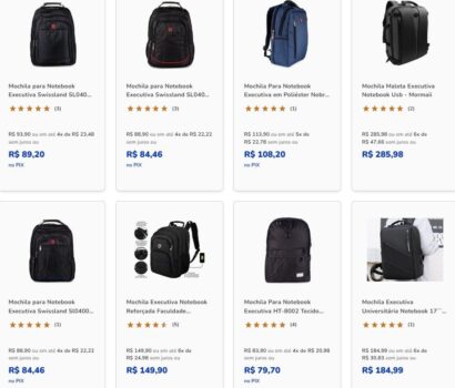 Seleção de Mochilas executivas para notebook