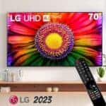 Smart TV 70″ 4K LG UHD ThinQ AI 70UR8750PSA HDR Bluetooth Alexa Google Assistente Airplay2 3 HDMI