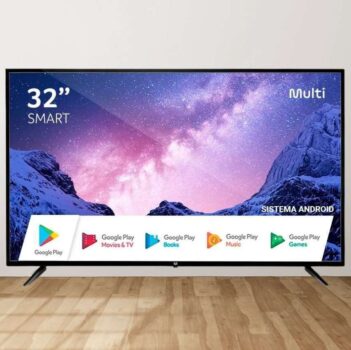 Smart TV Multilaser TL042 DLED Android 11 HD 32" 100V/220V