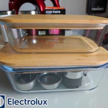 Travessas Refratárias com Tampa de Bambu Electrolux