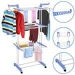 Varal De Chão Vertical Para Roupas 3 Andares Dobrável Portátil Grande – KONTUZ