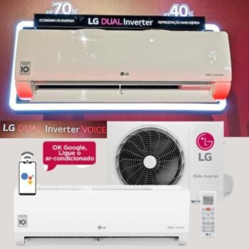 Ar Condicionado LG Voice Dual Inverter Ia 9000 Btus Só Frio 220v Branco