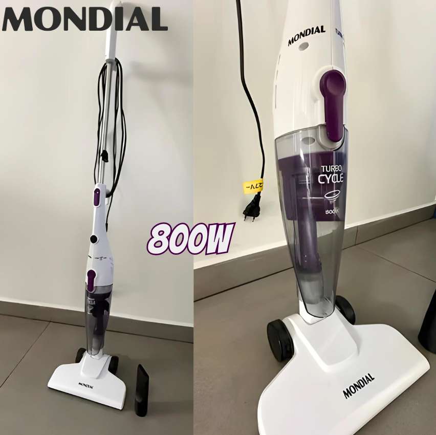 Aspirador De Pó 2 Em 1 Mondial 800w Branco E Lilás 110v