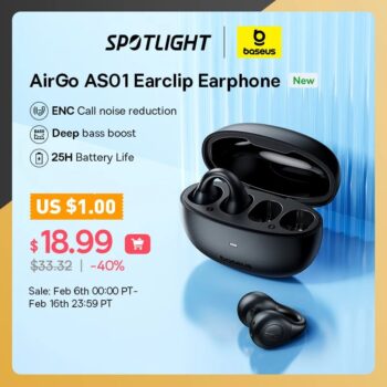 Baseus-AirGo AS01 Fone Bluetooth 5.3