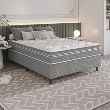 Cama Box (Box + Colchão) Casal Umaflex - de Molas Ensacadas 46cm de Altura Beta