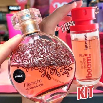Combo Perfumaria: Floratta Red Blossom 75ml + Intense Boom! 50ml