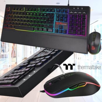 Combo Teclado+Mouse Tt Challenger Elite RGB - CM-CEL-WLXXMB-PB