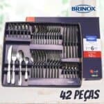 Conjunto de Faqueiro 42 Peças Milano - Brinox - Inox