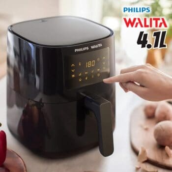 Fritadeira Airfryer Digital Philips Walita Série 3000 RI9252/91 4,1L 1400W 127V Preto