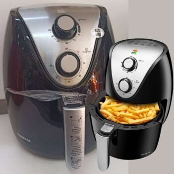 Fritadeira Elétrica sem Óleo/Air Fryer Mondial - Family-IV AF-30I Preta 3,5L com Timer