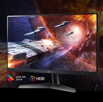 Monitor Gamer 144Hz 1ms LG Ultragear Fhd 23,8 hdr Freesync hdmi dp ips hdr Freesync Premium Preto - 24GN60R-B