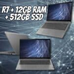 Notebook Lenovo IdeaPad 3-15ALC, Ryzen 7-5700U, 12GB RAM, SSD 512GB, 15.6 Full HD, Linux, Cinza - 82MFS00600