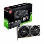 Placa de Vídeo RTX 3060 Ventus 2X MSI NVIDIA GeForce, 12GB GDDR6, DLSS, Ray Tracing - RTX 3060 Ventus 2X 12G OC