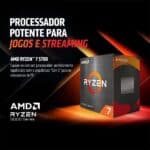 Processador AMD Ryzen 7 5700, 3.7 GHz (4.6GHz Max Turbo), Cachê 4MB, 8 Núcleos, 16 Threads, AM4 - 100-100000743BOX