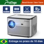 Projetor ProGaga PG550W, 1080P, Suporte 4K, WiFi 5G, 10.000 Lumens, Android