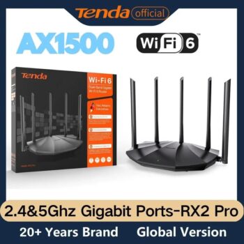 Roteador WiFi 6 Tenda AX1500 RX2 Pro